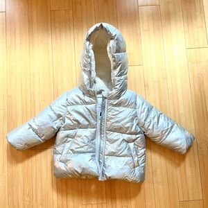 Gap Toddler Girl Silver Winter Coat